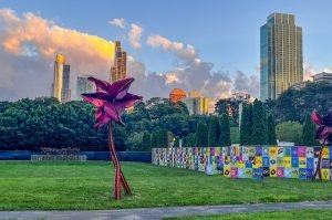 park, buildings, city, urban, architecture, nature, chicago